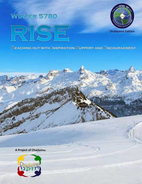 RISE Newsletter – Winter 5780 Shabbaton Edition
